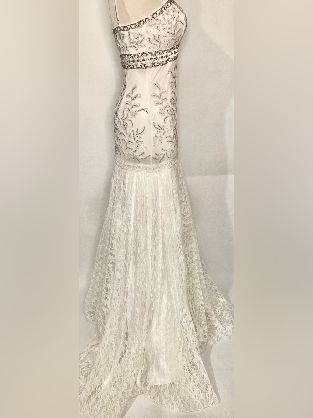 Vintage NWT Sue Wong Stunning Strapless Bridal or Prom Gown Sz 0 - Picture 9 of 16